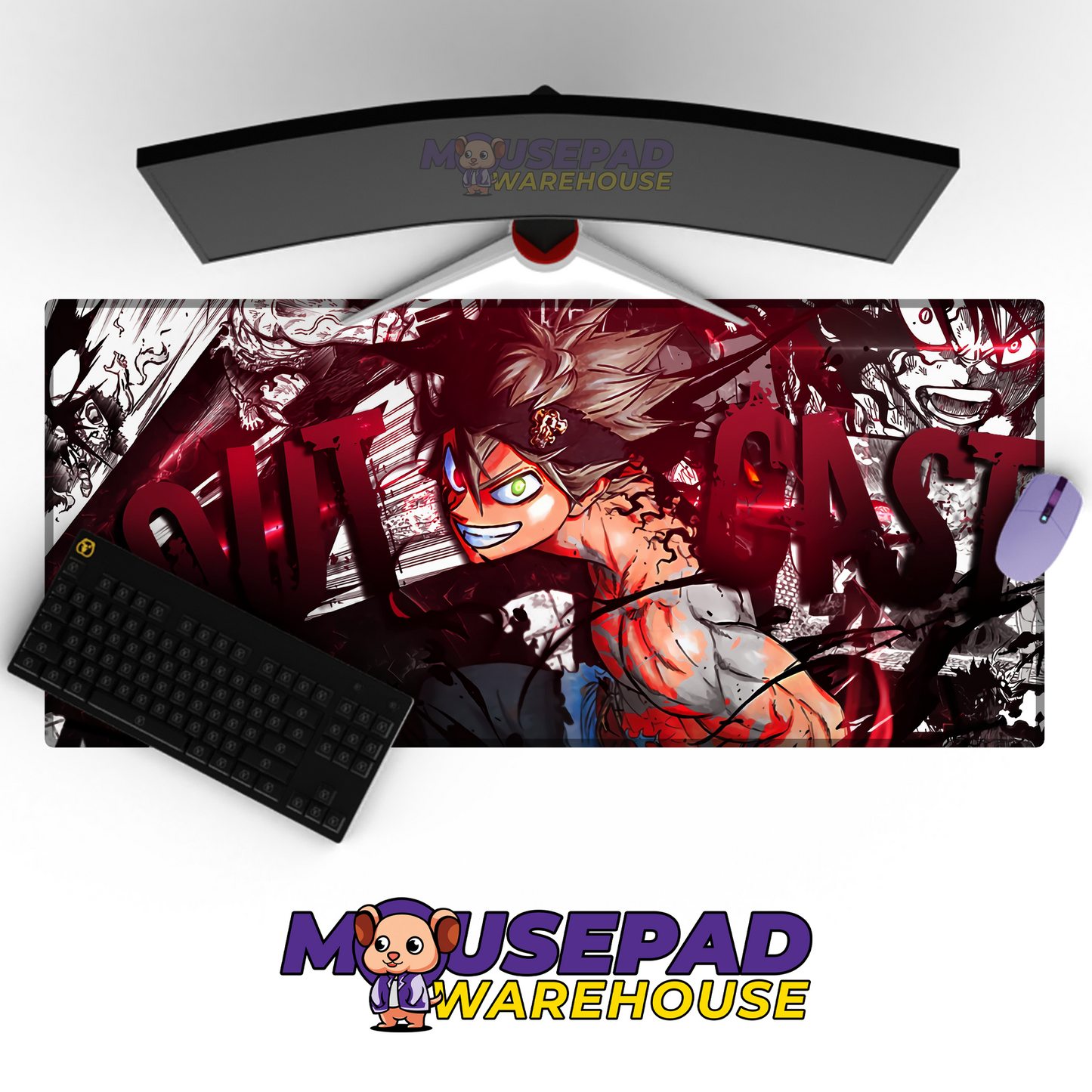 Black Clover V24 Mousepad Mockup