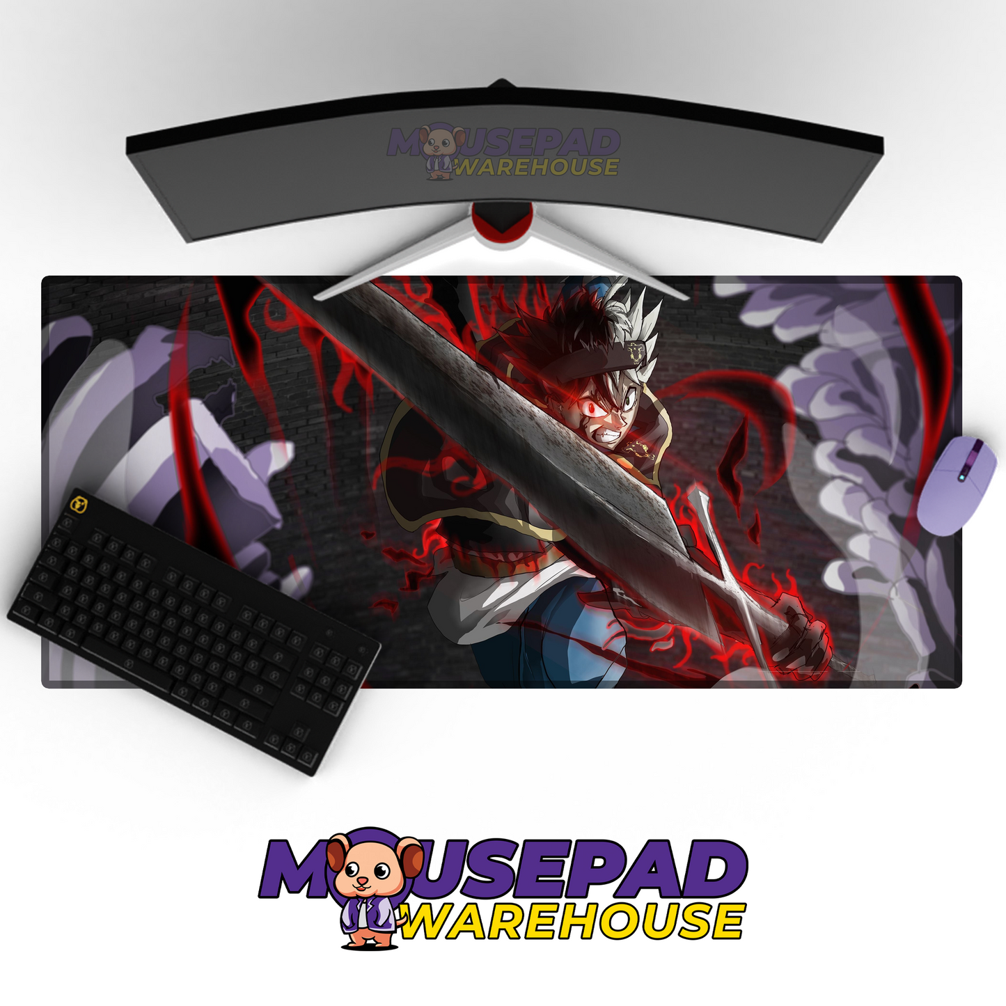 Black Clover V5 Mousepad Mockup