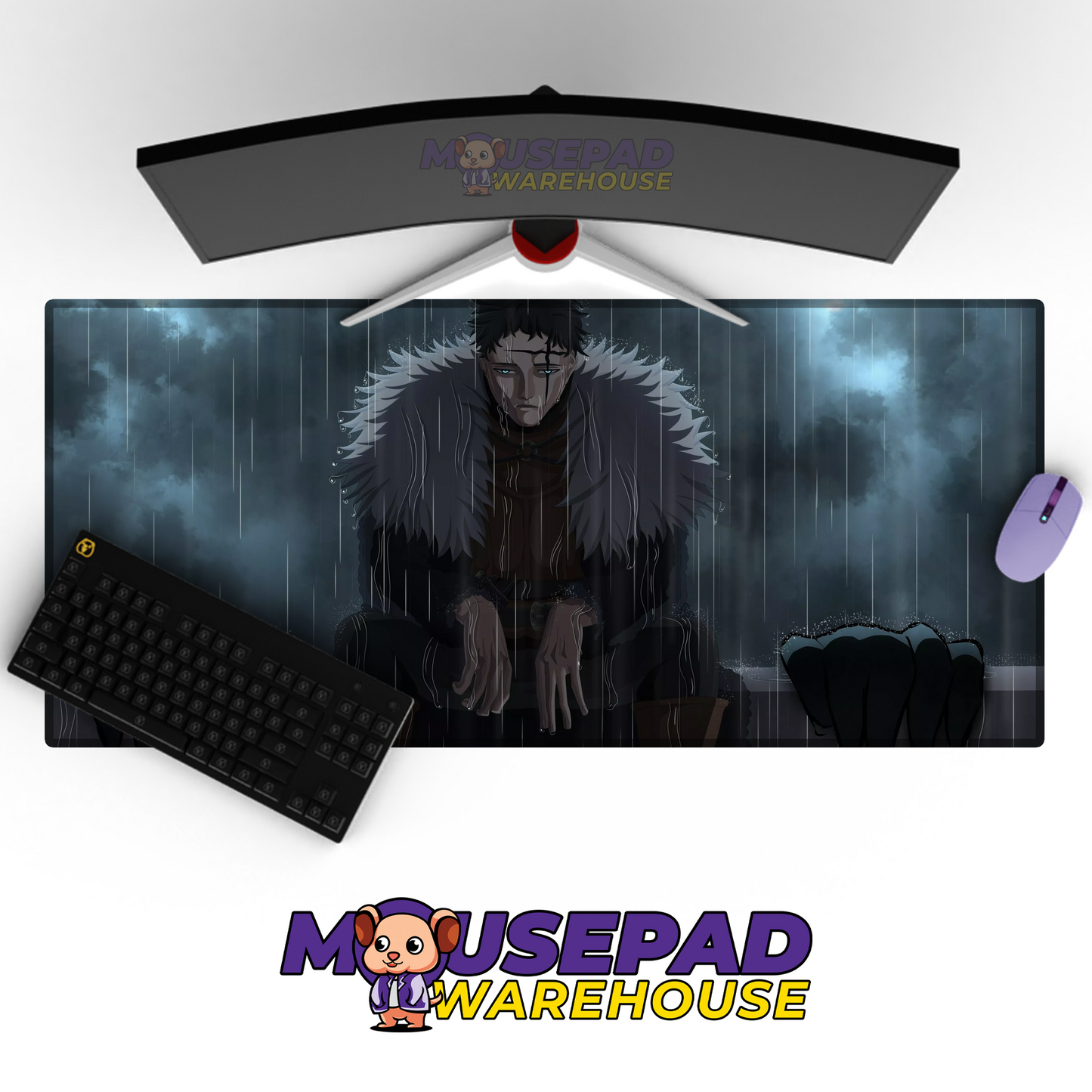 Black Clover V8 Mousepad Mockup
