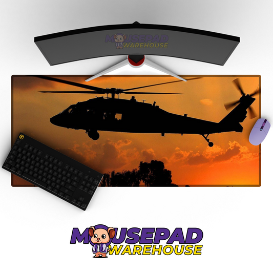 Black Hawk Helicopter V17 Mousepad Deskmat Mockup