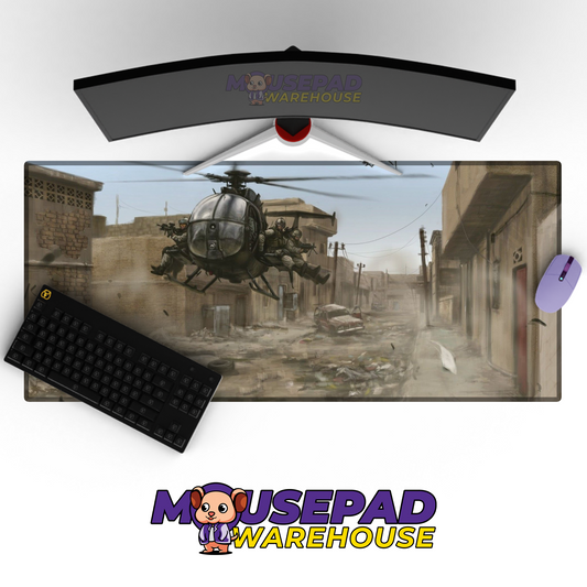 Black Hawk Helicopter V18 Mousepad Deskmat Mockup