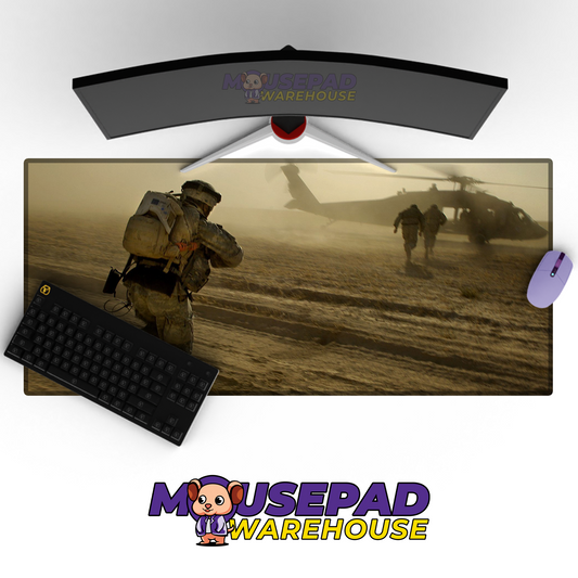 Black Hawk Helicopter V19 Mousepad Deskmat Mockup