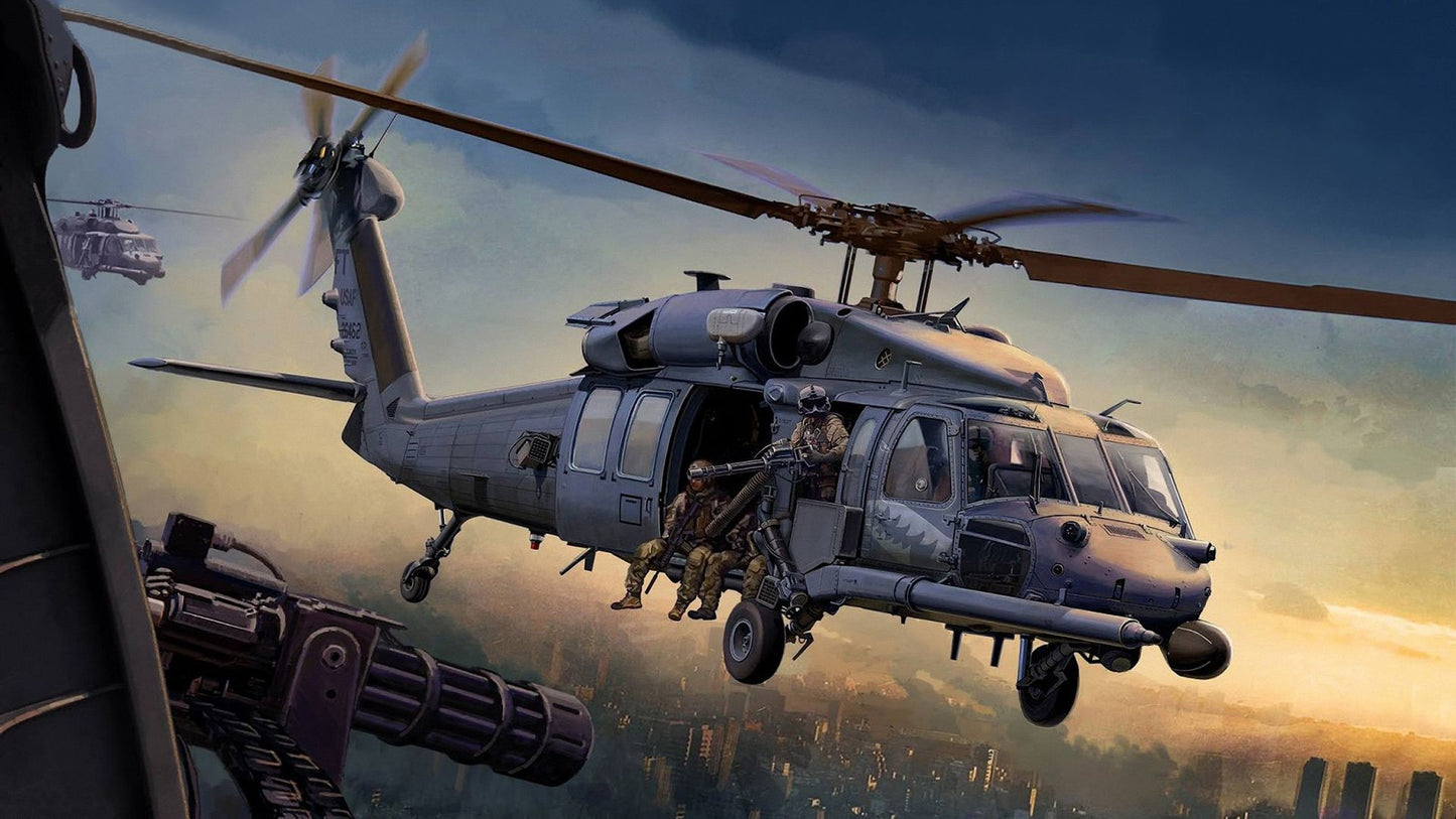 Black Hawk Helicopter V1 Mousepad Deskmat