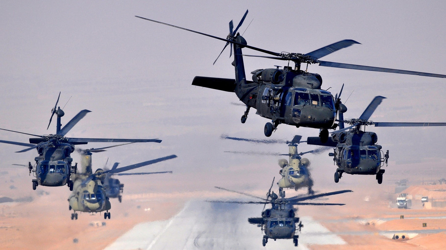 Black Hawk Helicopter V4 Mousepad Deskmat