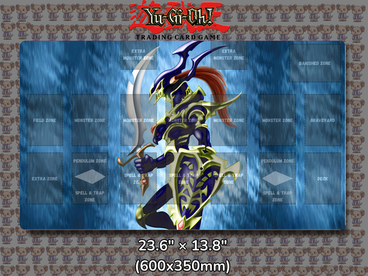 Black Luster Soldier Yu Gi Oh Card Game Playmat Mockup