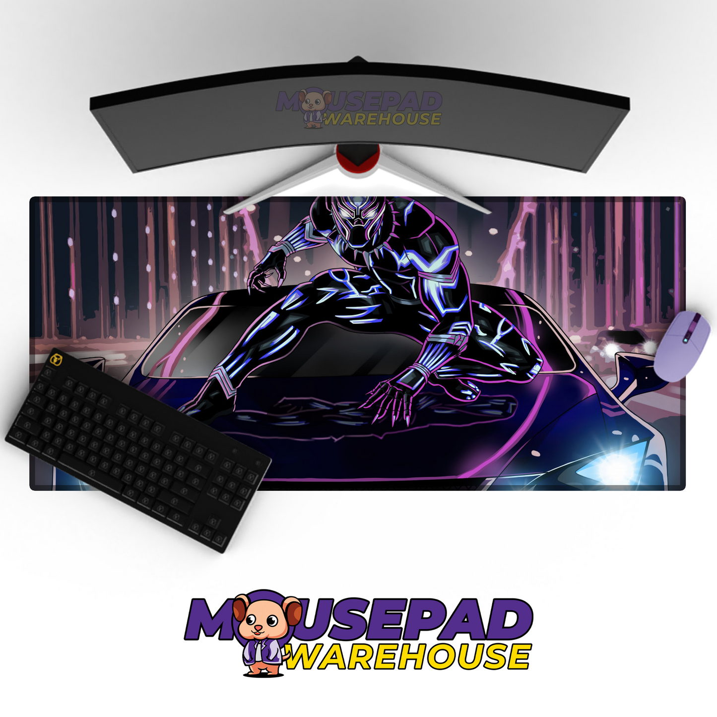 Black Panther V12 Mousepad Mockup