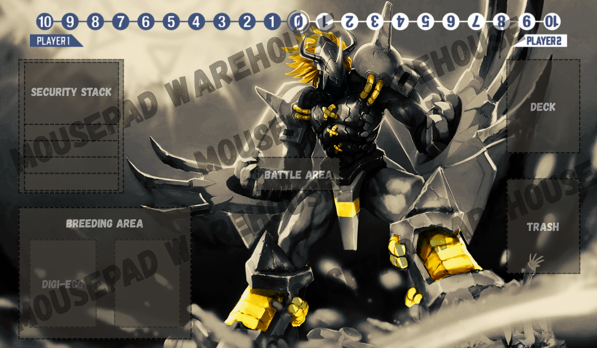 Blackwargreymon V2 Digimon Card Game Playmat