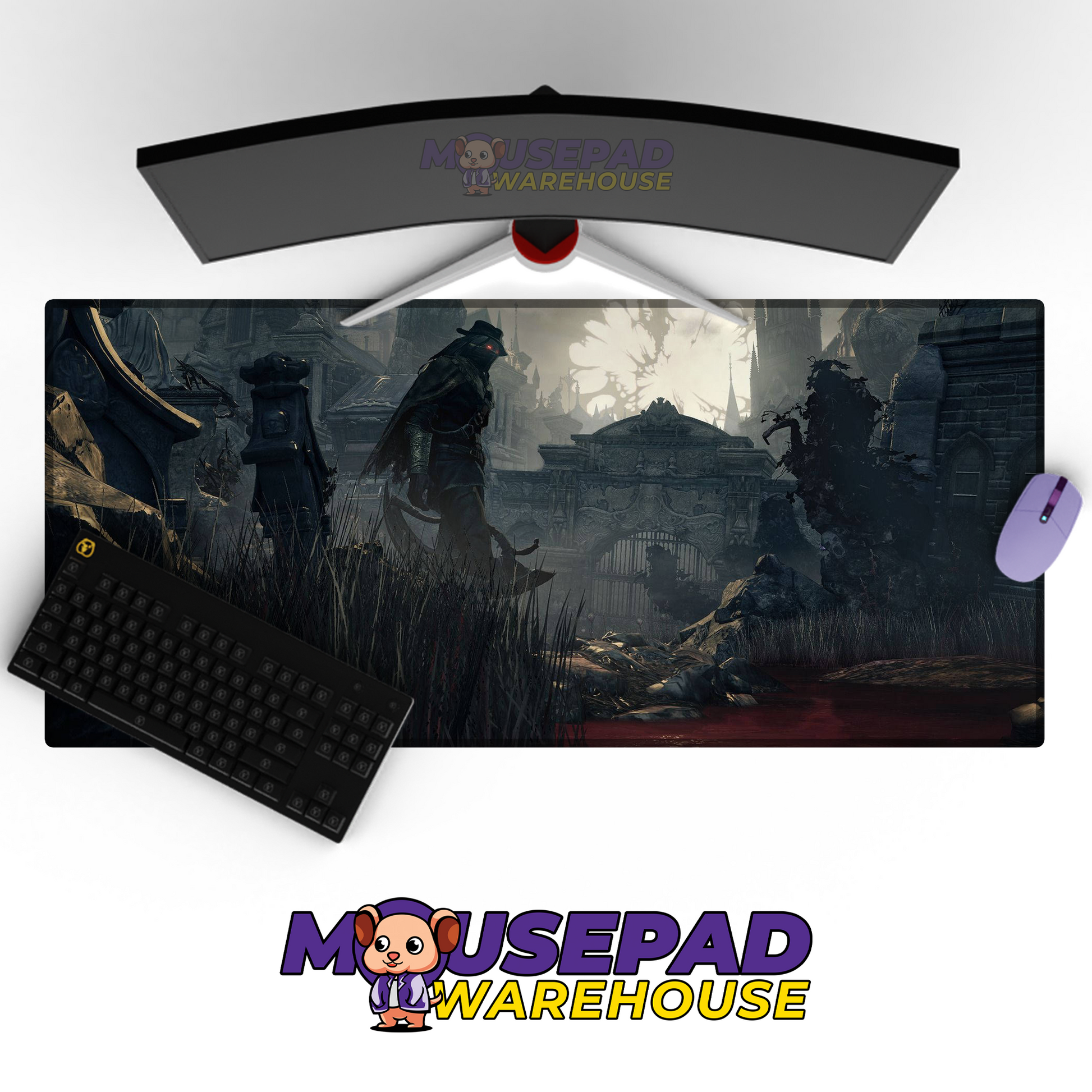 Bloodborne V10 Mousepad Mockup