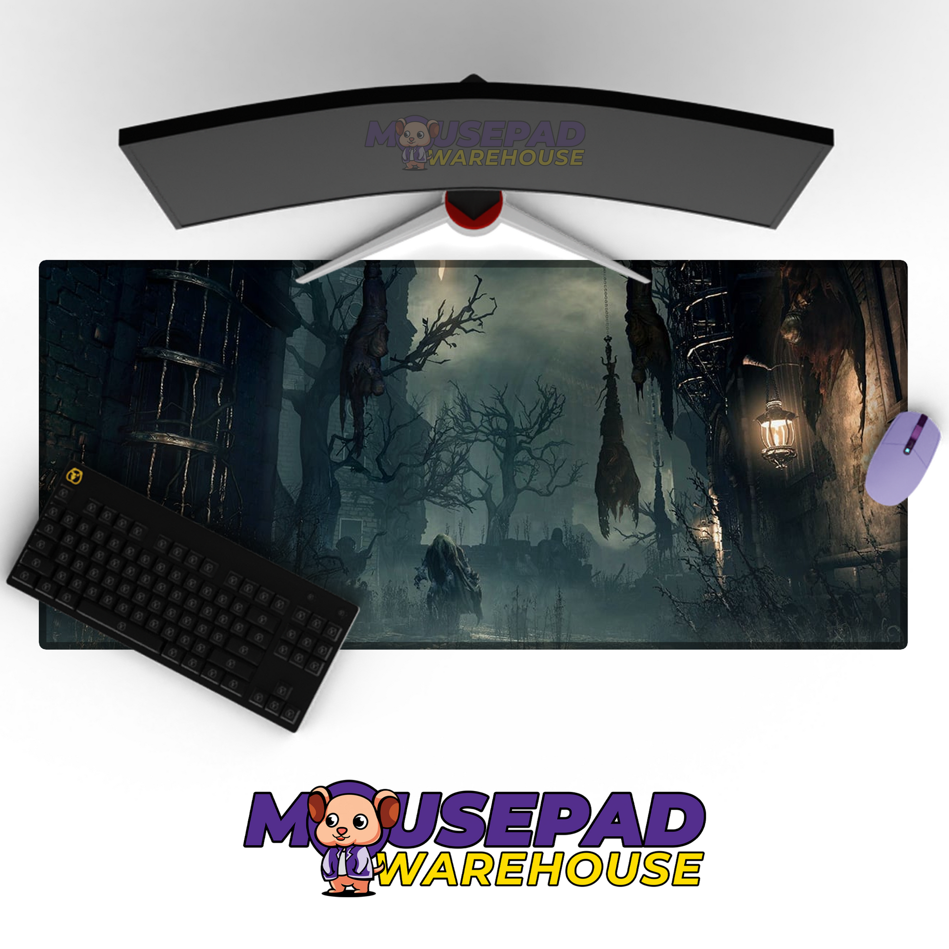 Bloodborne V12 Mousepad Mockup