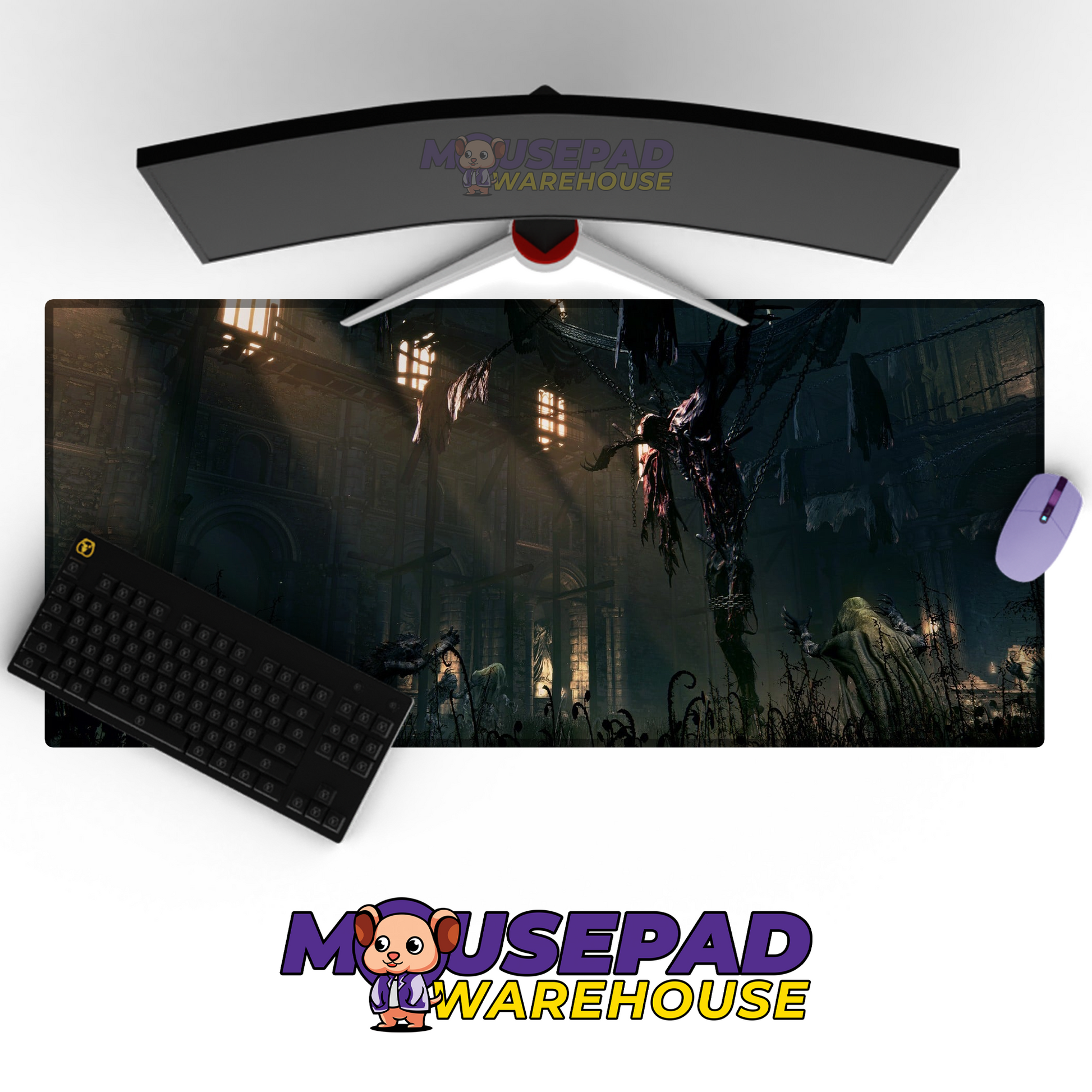 Bloodborne V14 Mousepad Mockup