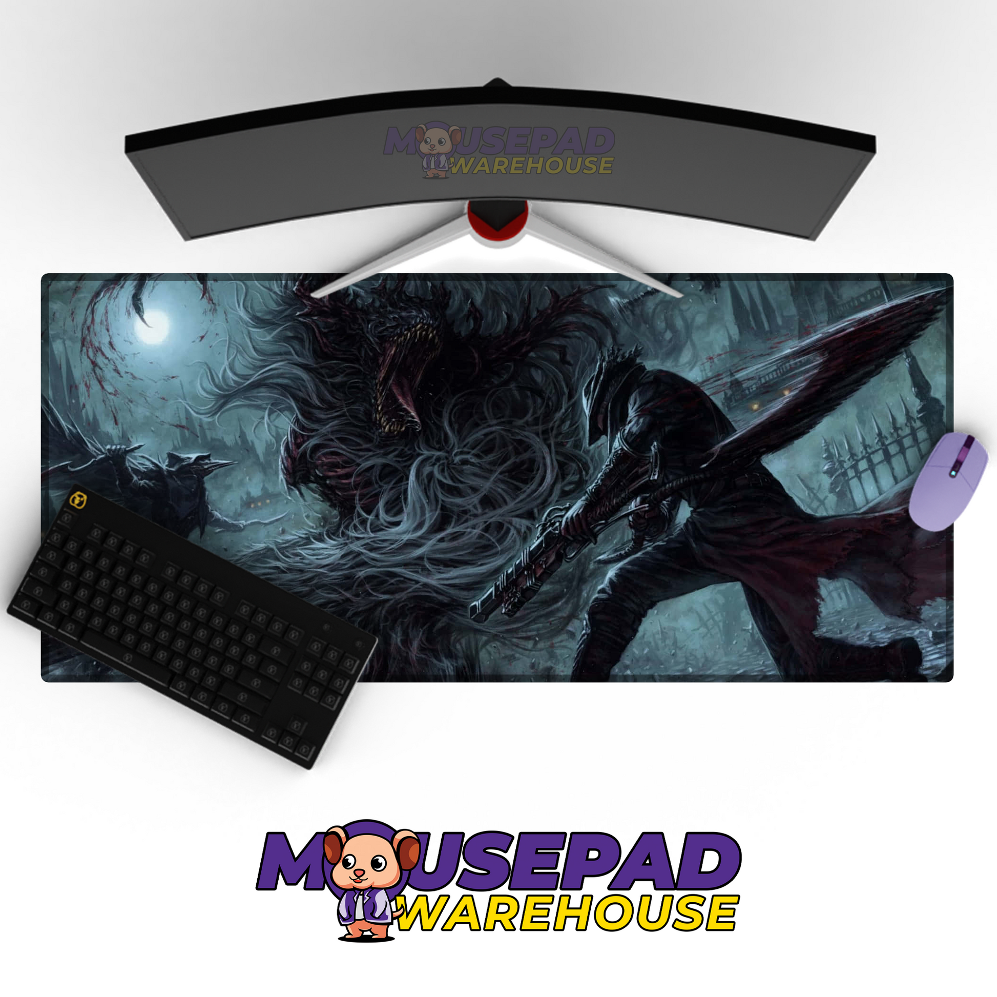 Bloodborne V2 Mousepad Mockup