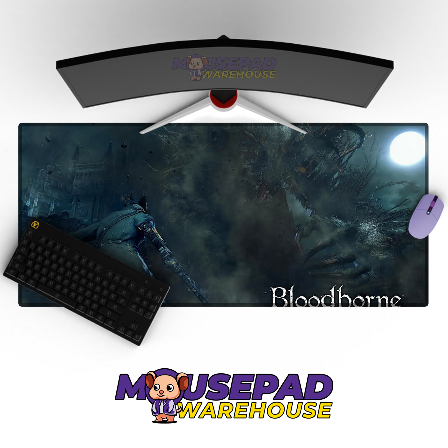 Bloodborne V3 Mousepad Mockup