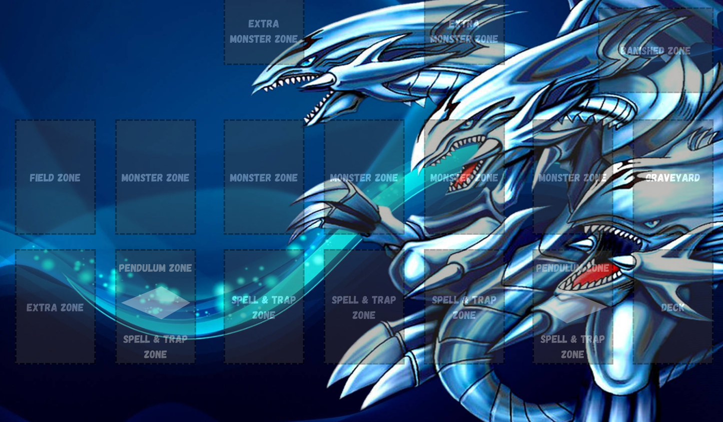 Blue Eyes Ultimate Dragon Yu Gi Oh Card Game Playmat