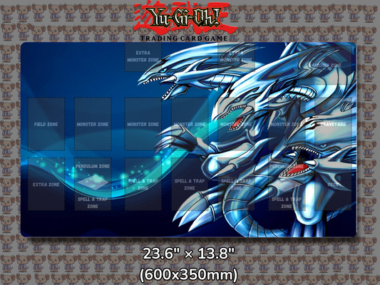Blue Eyes Ultimate Dragon Yu Gi Oh Card Game Playmat Mockup