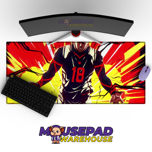 Blue Lock V10 Mousepad Mockup