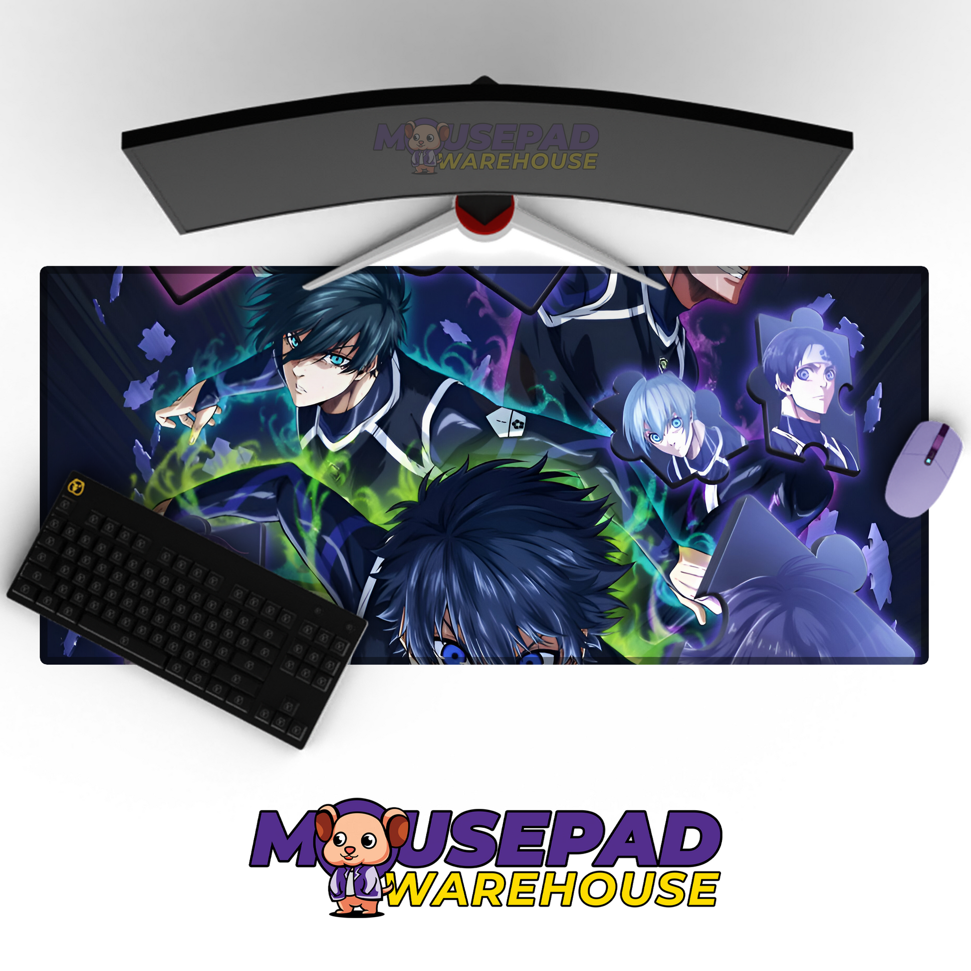 Blue Lock V21 Mousepad Mockup