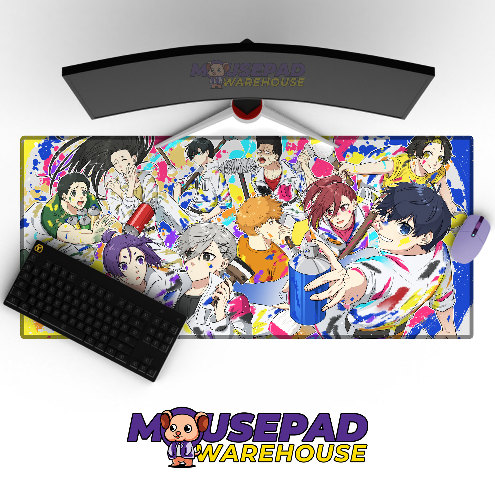 Blue Lock V24 Mousepad Mockup