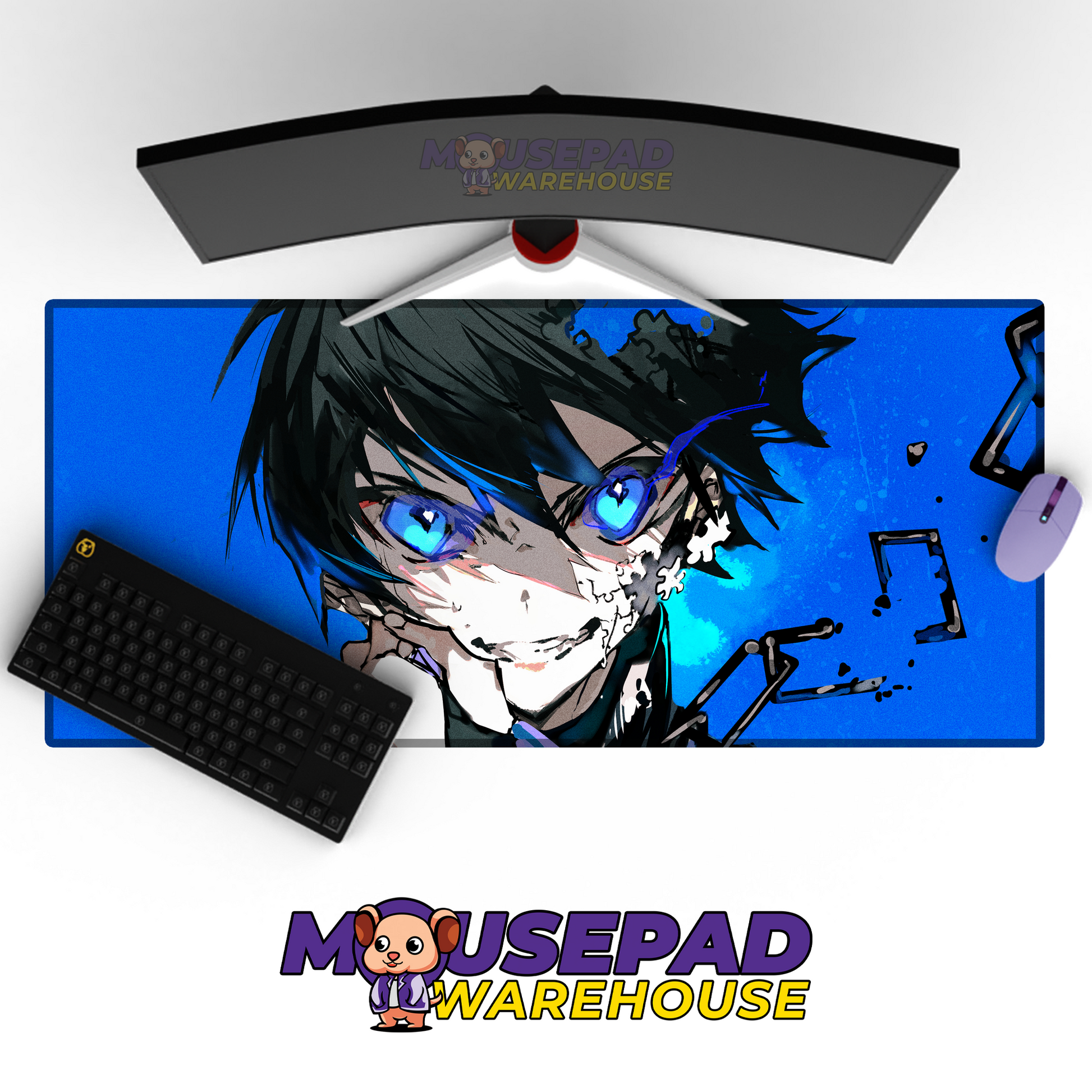 Blue Lock V26 Mousepad Mockup