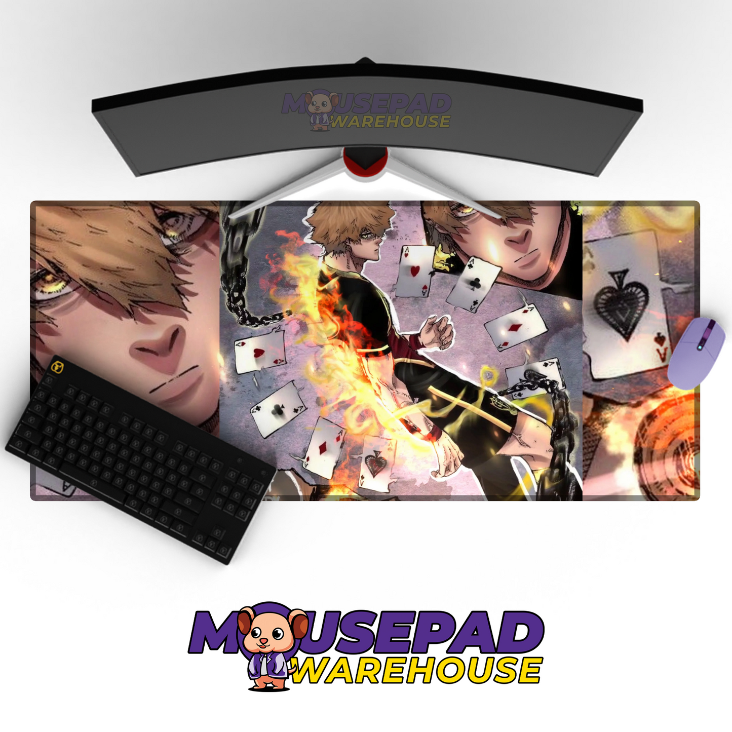 Blue Lock V4 Mousepad Mockup