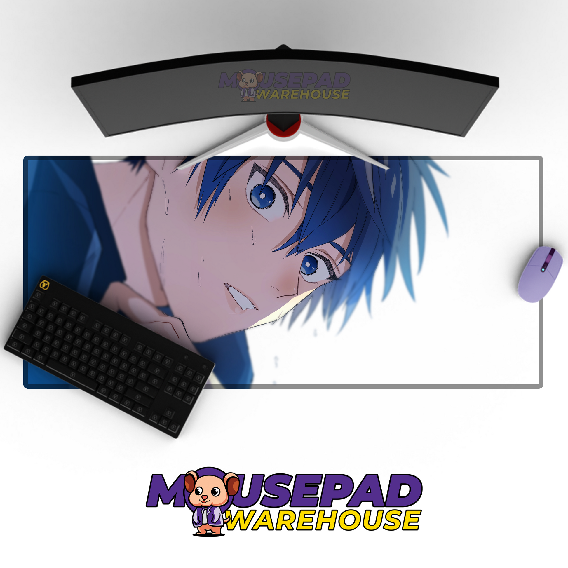 Blue Lock V8 Mousepad Mockup