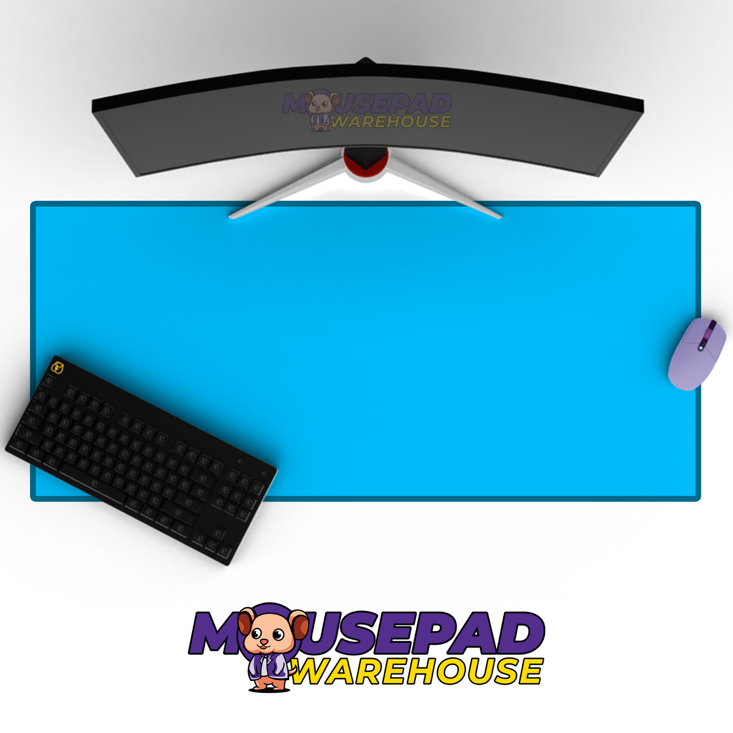 Bold Summer Sky Blue Mockup