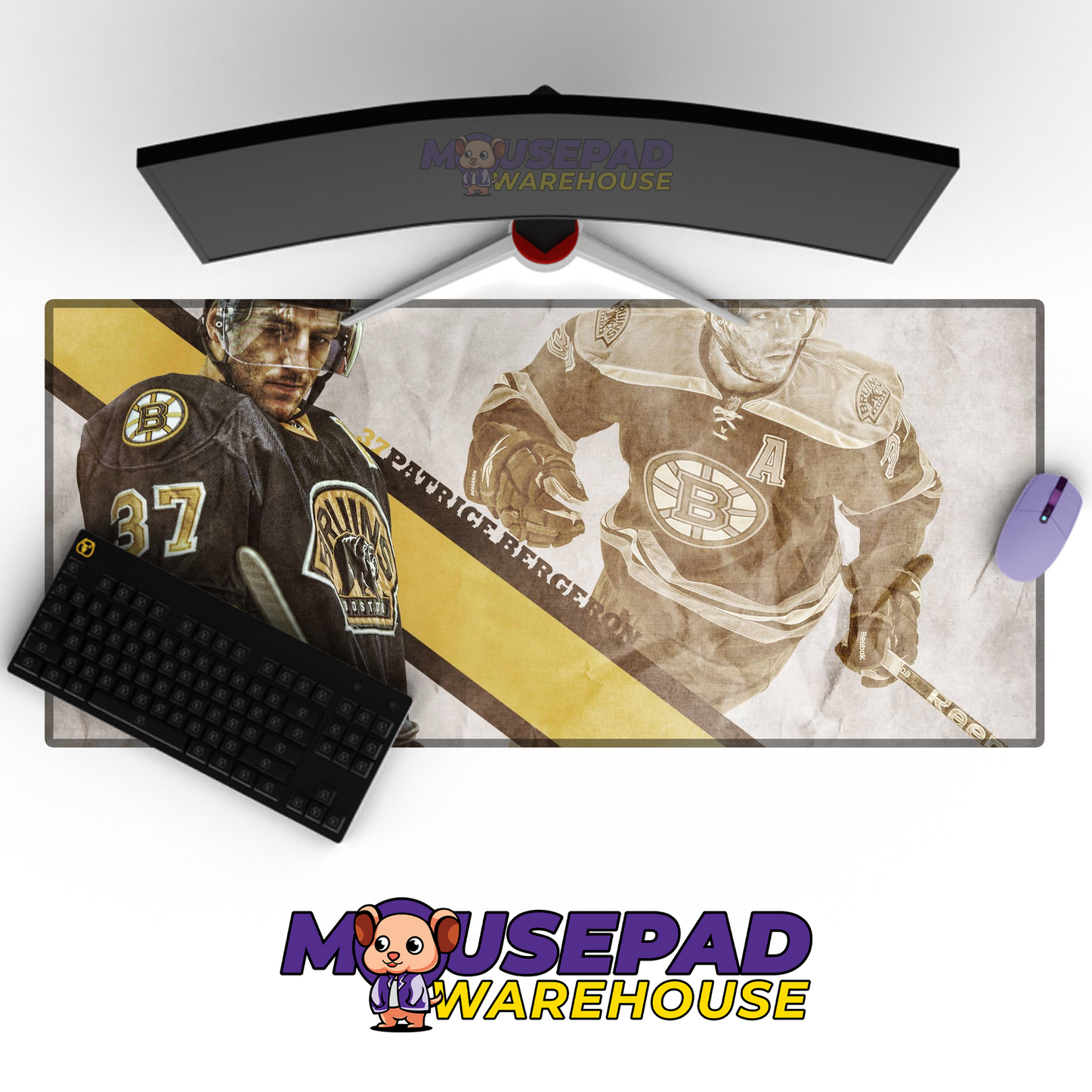 Boston Bruins V10 Mousepad Deskmat Mockup