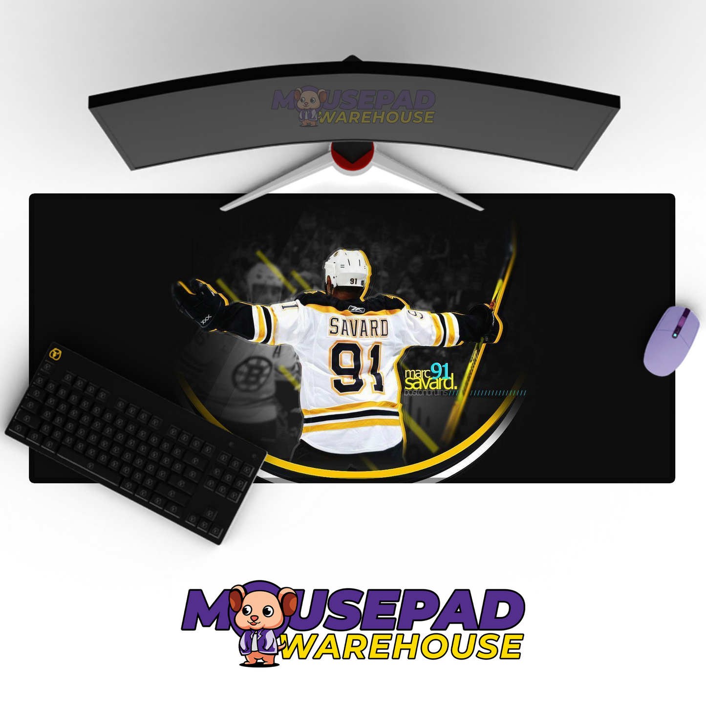 Boston Bruins V11 Mousepad Deskmat Mockup