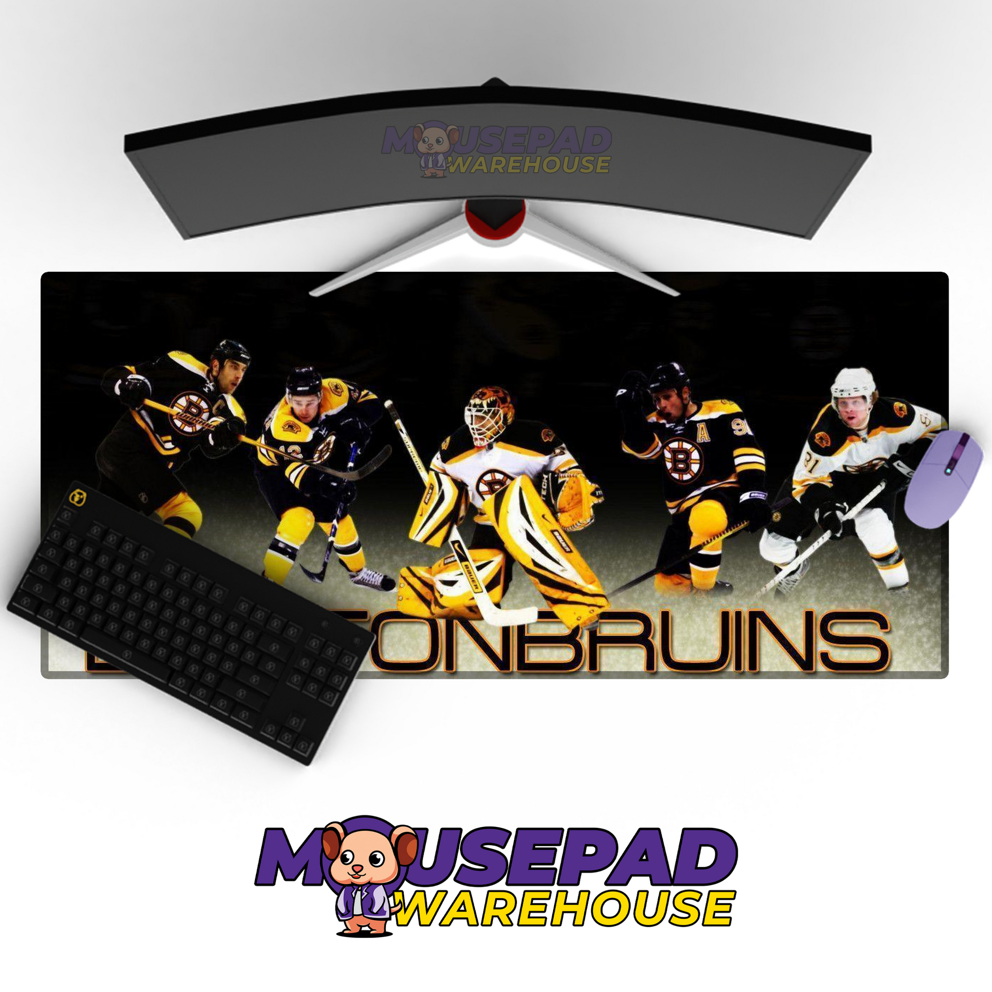 Boston Bruins V12 Mousepad Deskmat Mockup