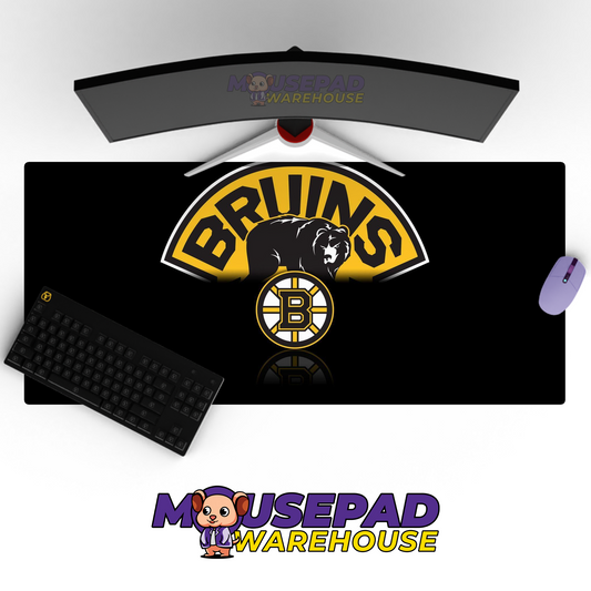 Boston Bruins V13 Mousepad Deskmat Mockup