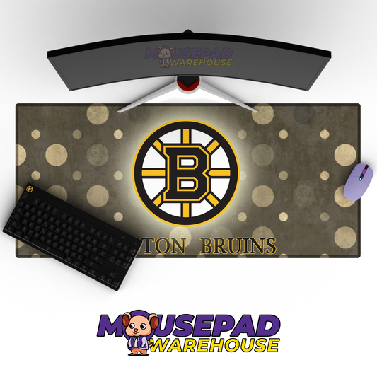 Boston Bruins V14 Mousepad Deskmat Mockup