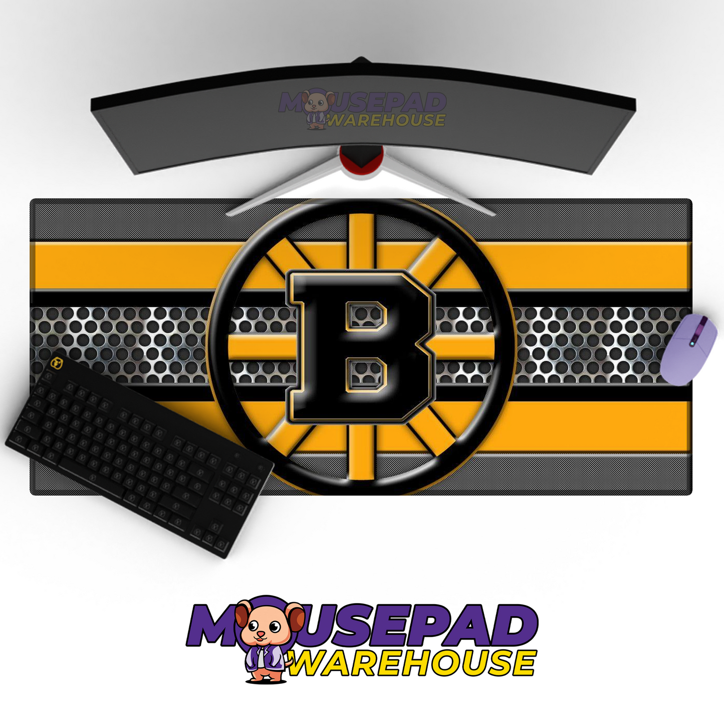 Boston Bruins V17 Mousepad Deskmat Mockup