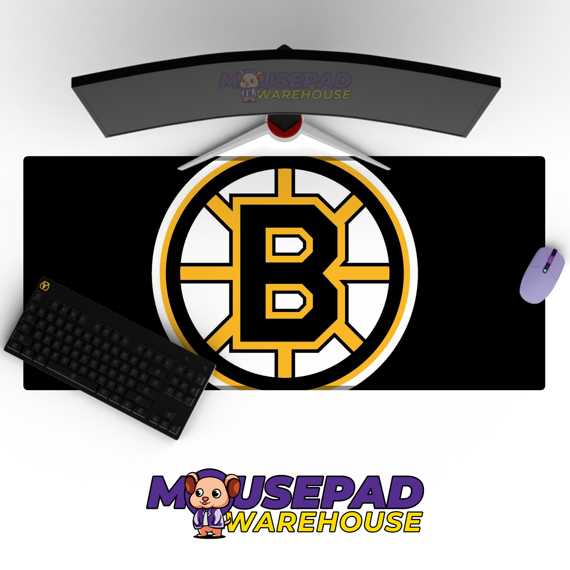 Boston Bruins V18 Mousepad Deskmat Mockup