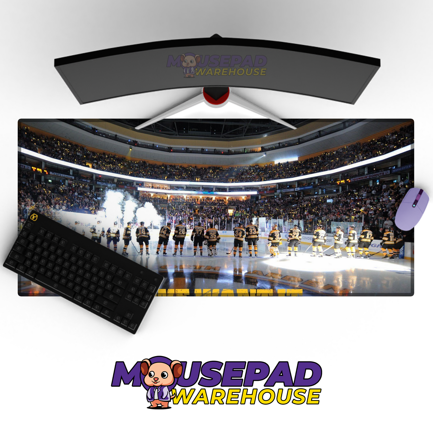 Boston Bruins V1 Mousepad Deskmat Mockup