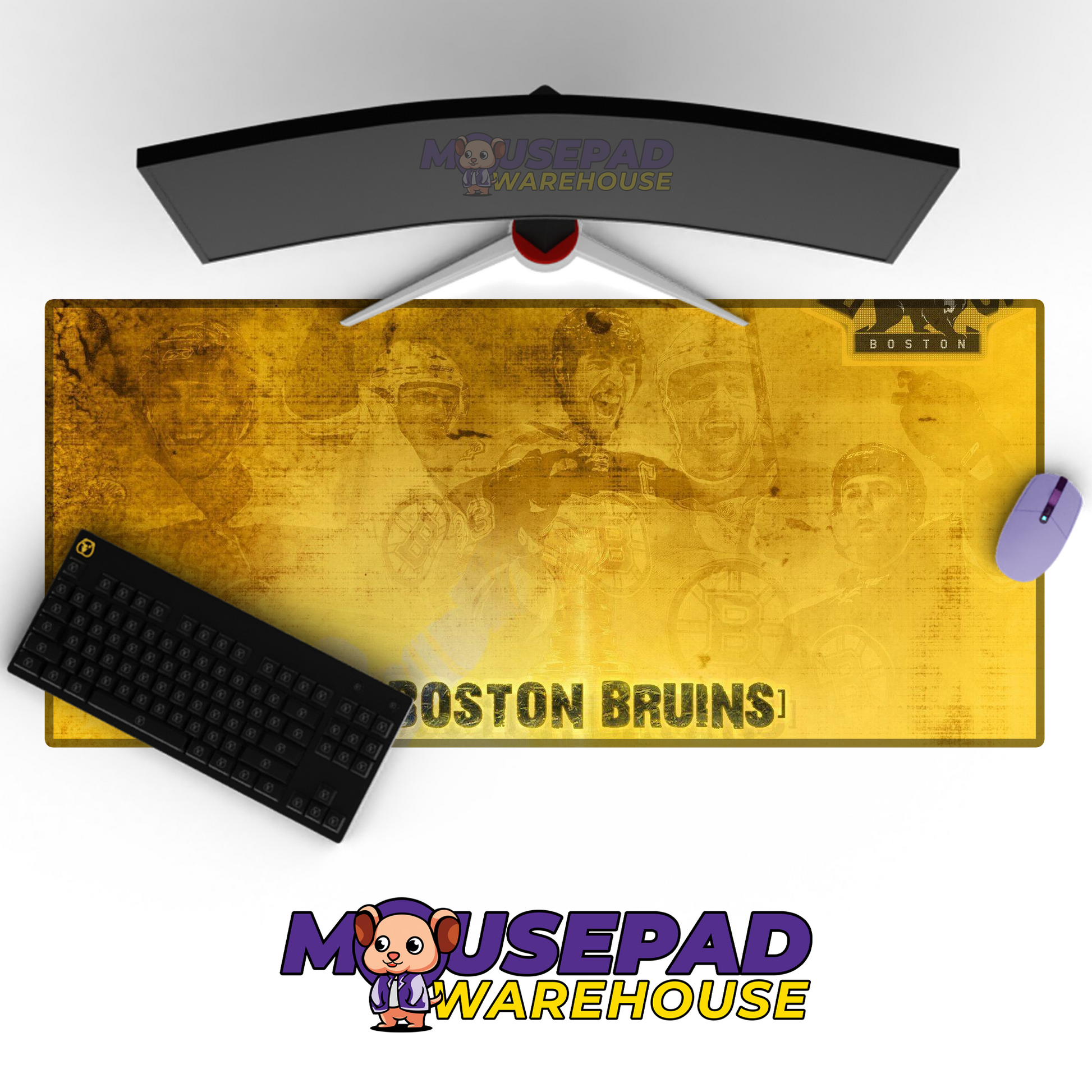 Boston Bruins V20 Mousepad Deskmat Mockup