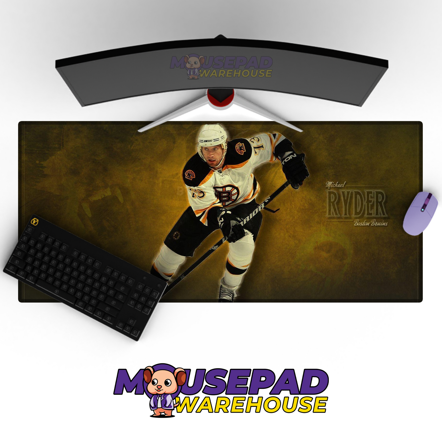 Boston Bruins V21 Mousepad Deskmat Mockup