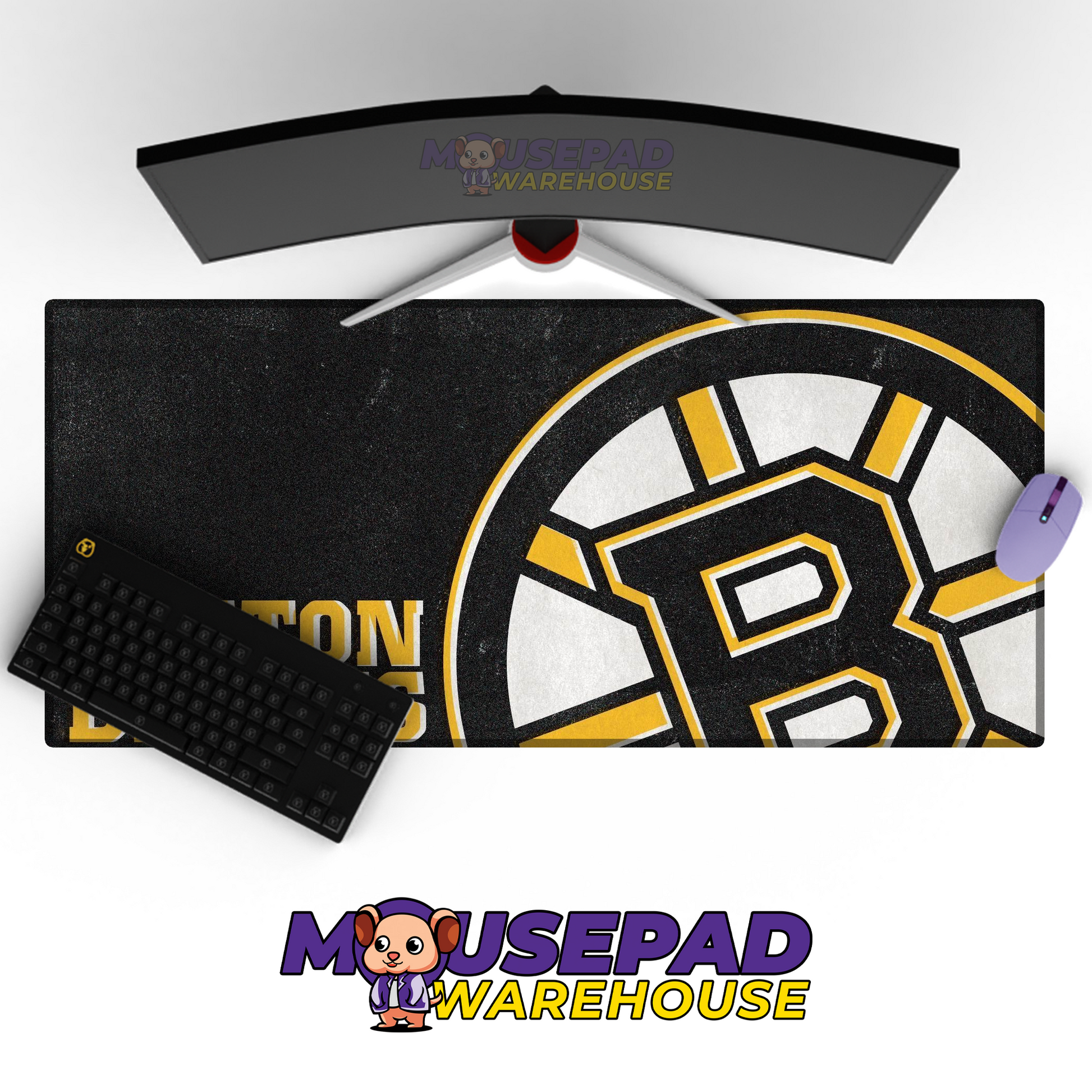 Boston Bruins V23 Mousepad Deskmat Mockup