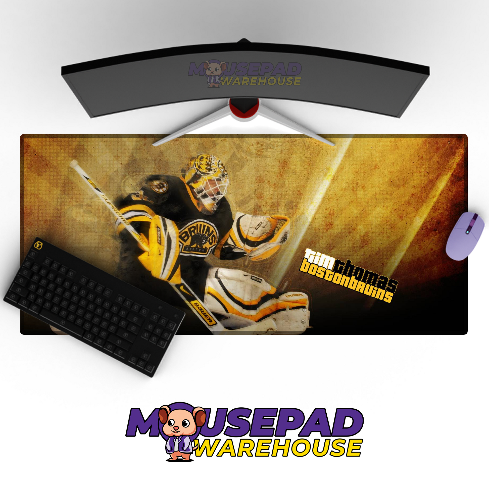 Boston Bruins V26 Mousepad Deskmat Mockup