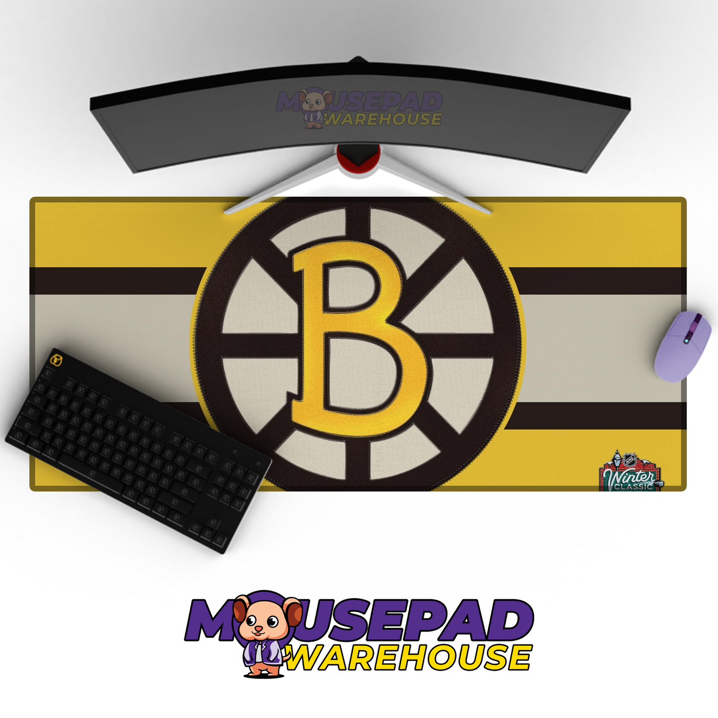 Boston Bruins V28 Mousepad Deskmat Mockup