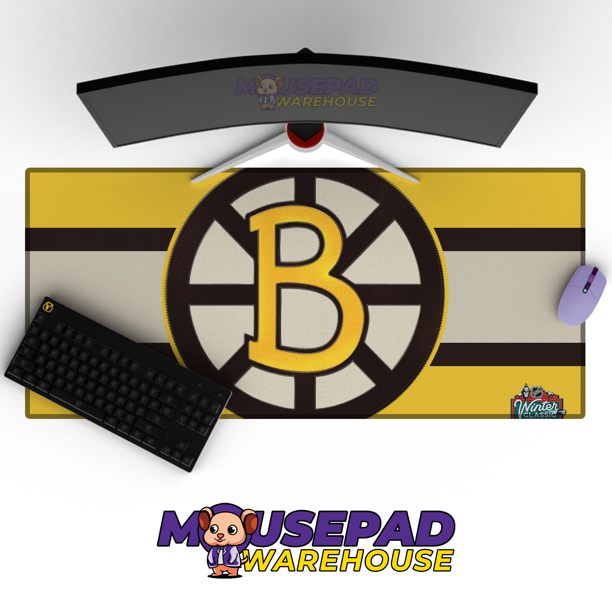 Boston Bruins V28 Mousepad Deskmat Mockup