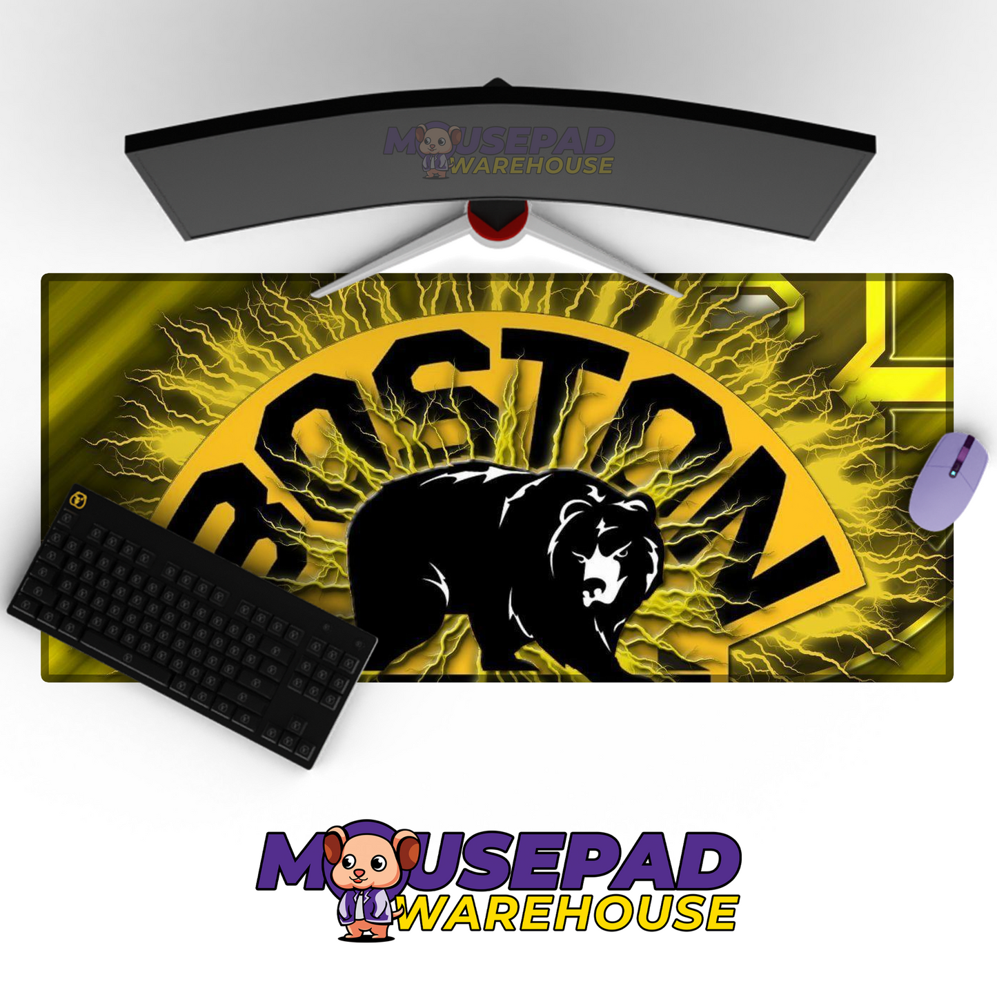 Boston Bruins V34 Mousepad Deskmat Mockup