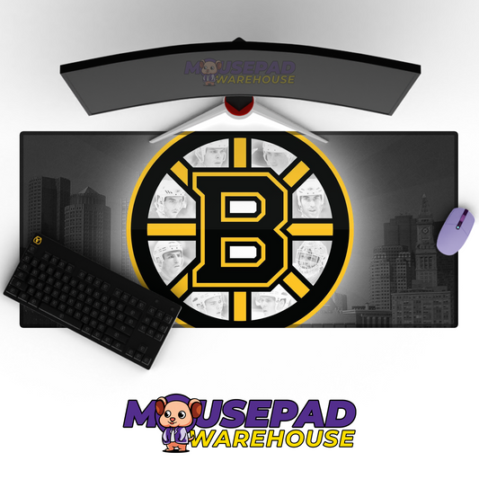Boston Bruins V35 Mousepad Deskmat Mockup