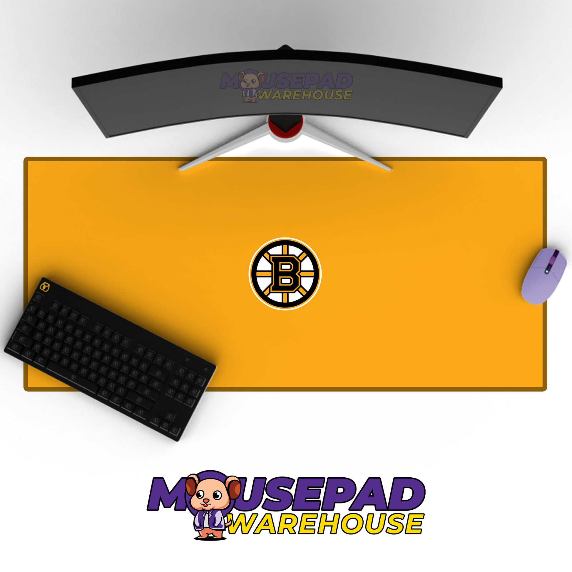 Boston Bruins V37 Mousepad Deskmat Mockup