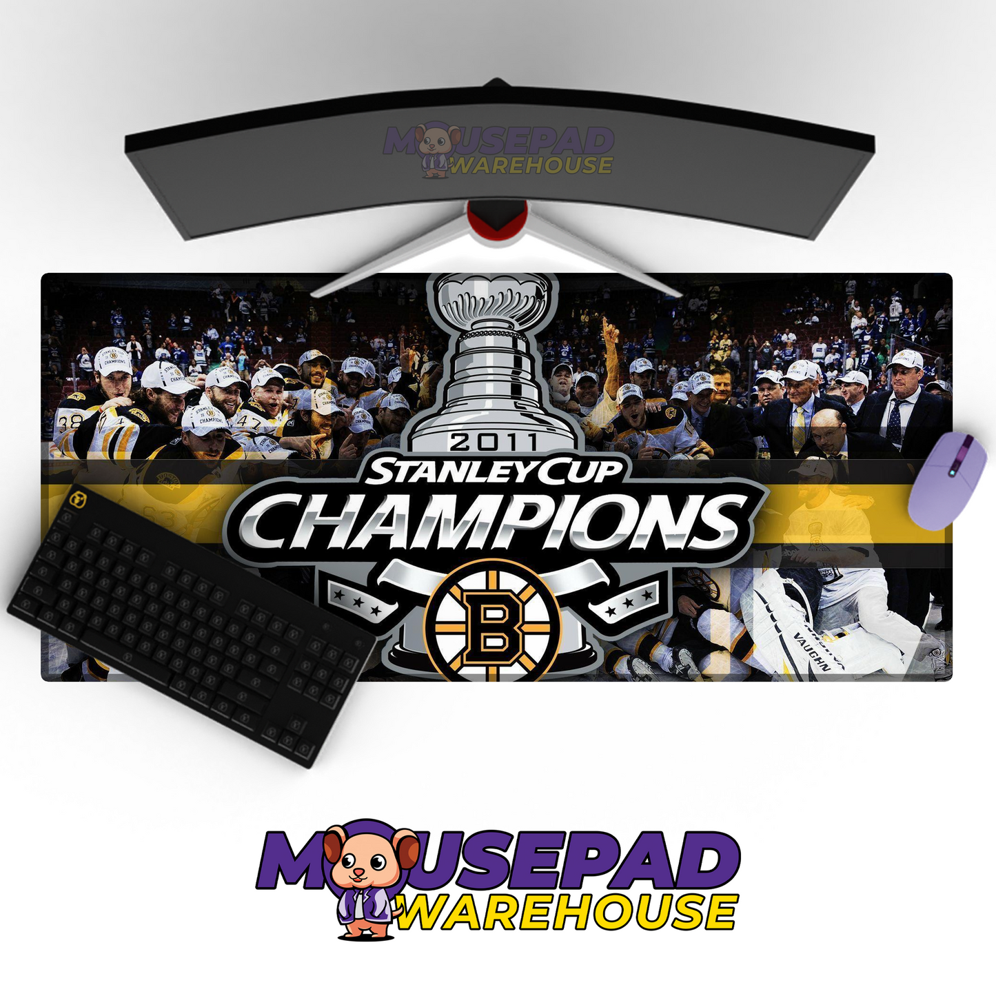 Boston Bruins V5 Mousepad Deskmat Mockup