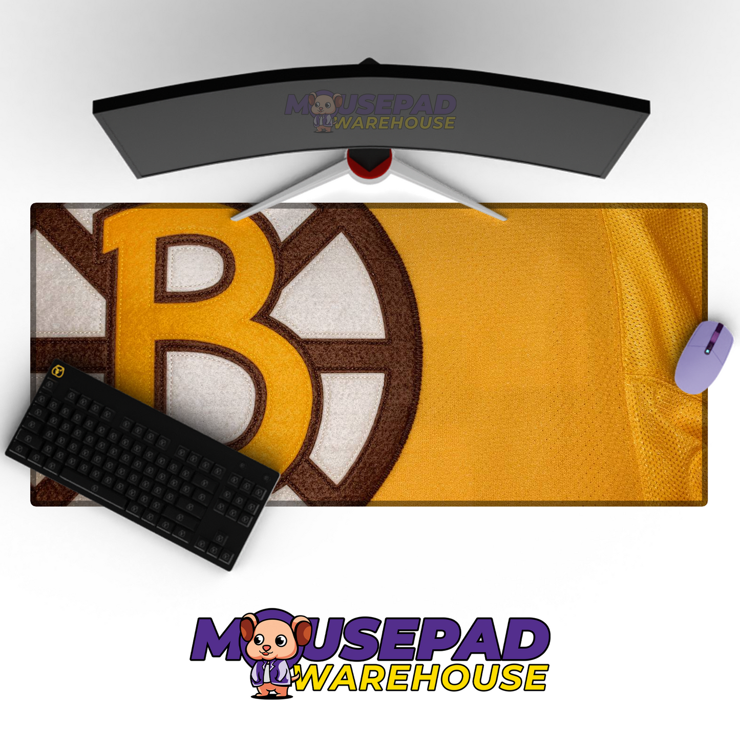 Boston Bruins V6 Mousepad Deskmat Mockup