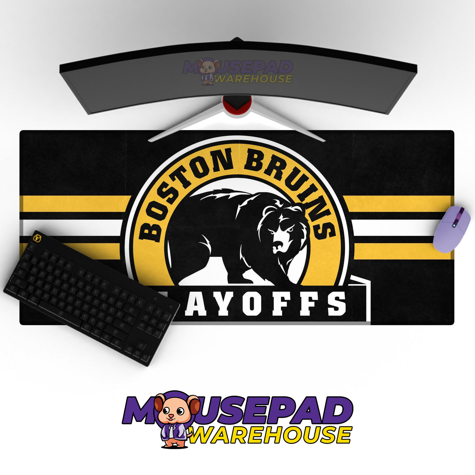 Boston Bruins V8 Mousepad Deskmat Mockup