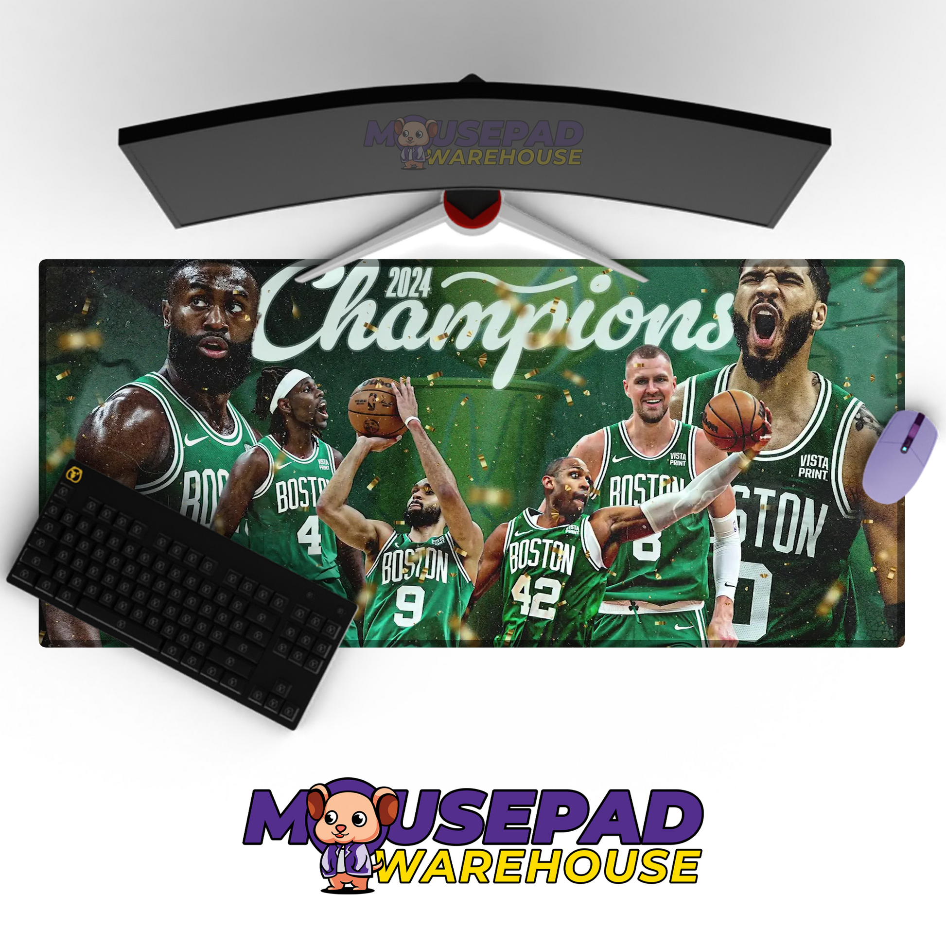 Boston Celtics V15 Mousepad Mockup