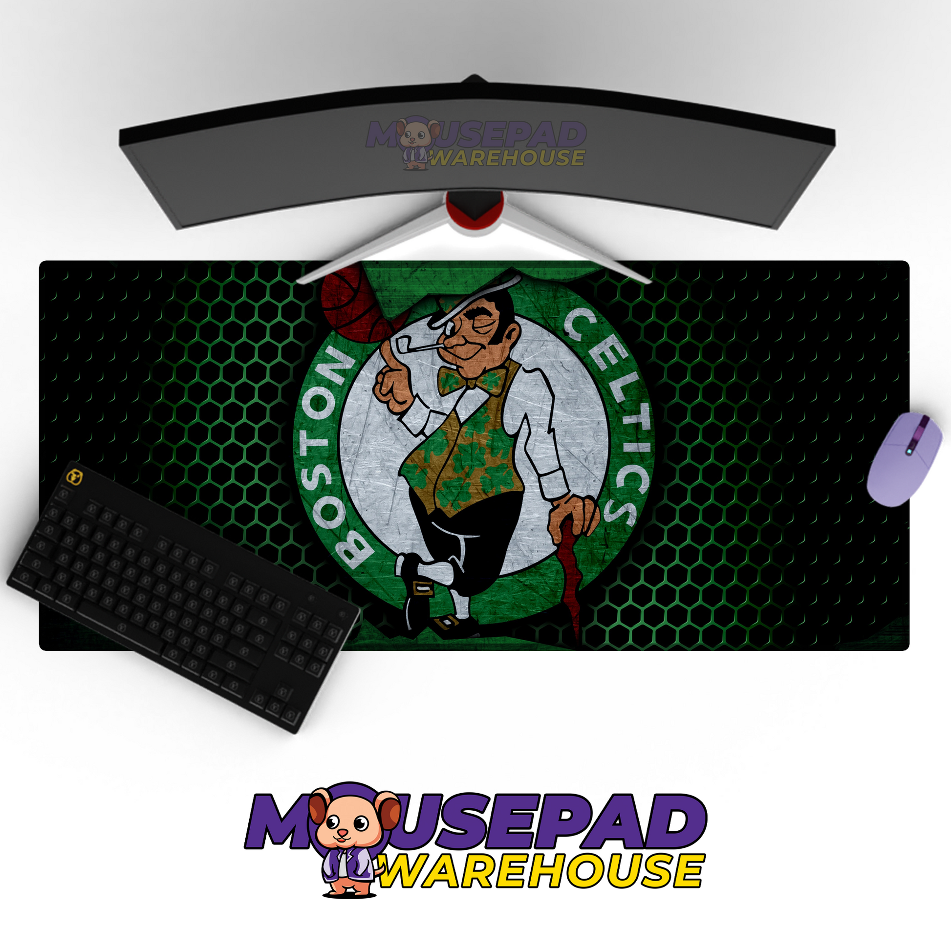 Boston Celtics V19 Mousepad Mockup