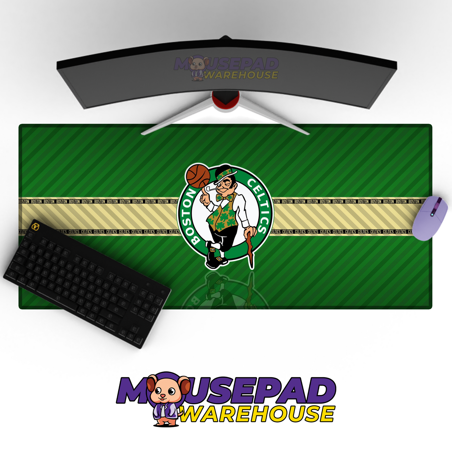 Boston Celtics V2 Mousepad Mockup
