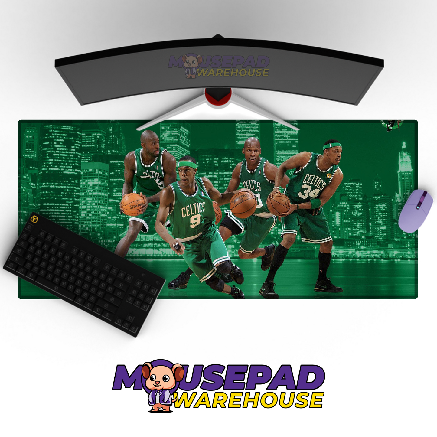 Boston Celtics V3 Mousepad Mockup