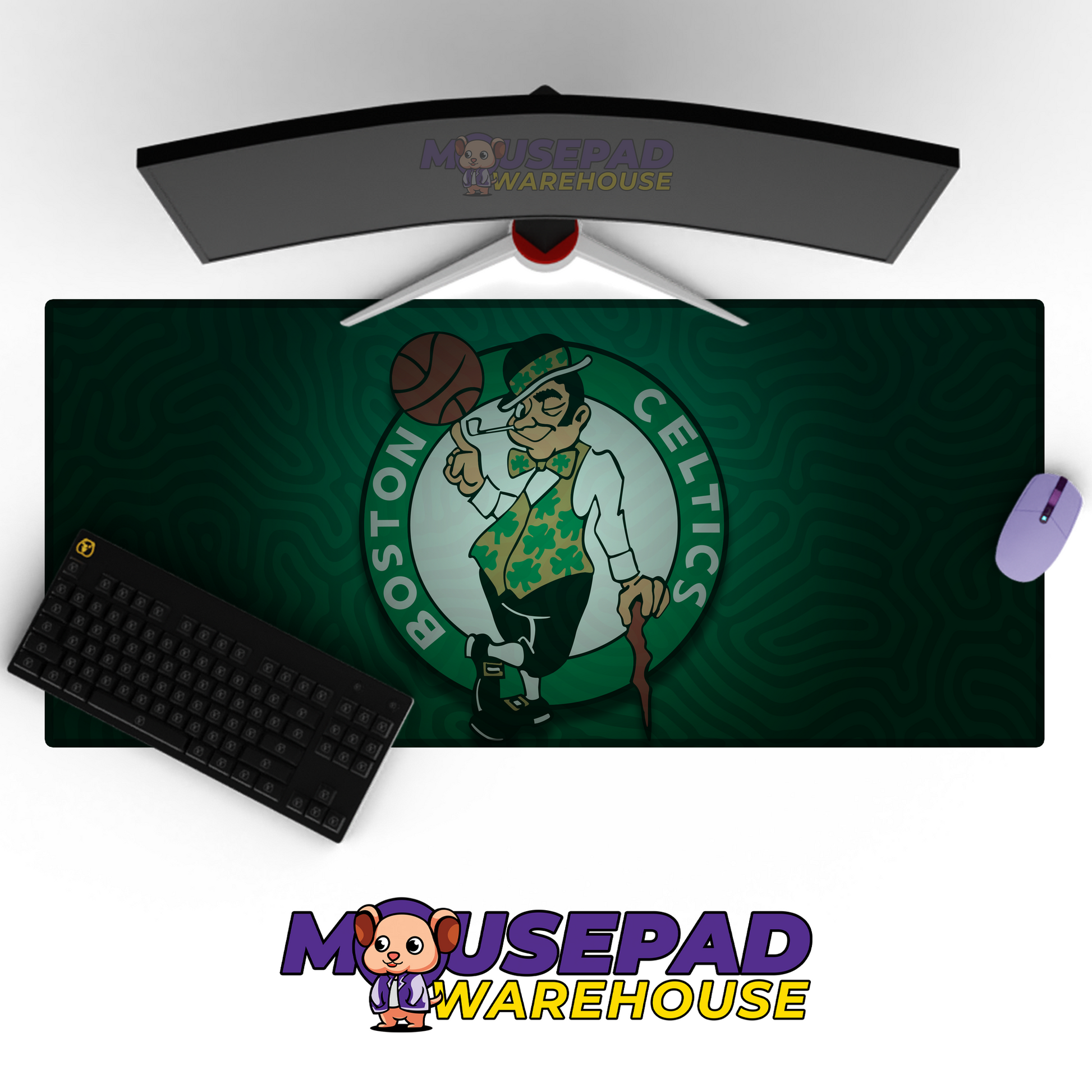 Boston Celtics V5 Mousepad Mockup